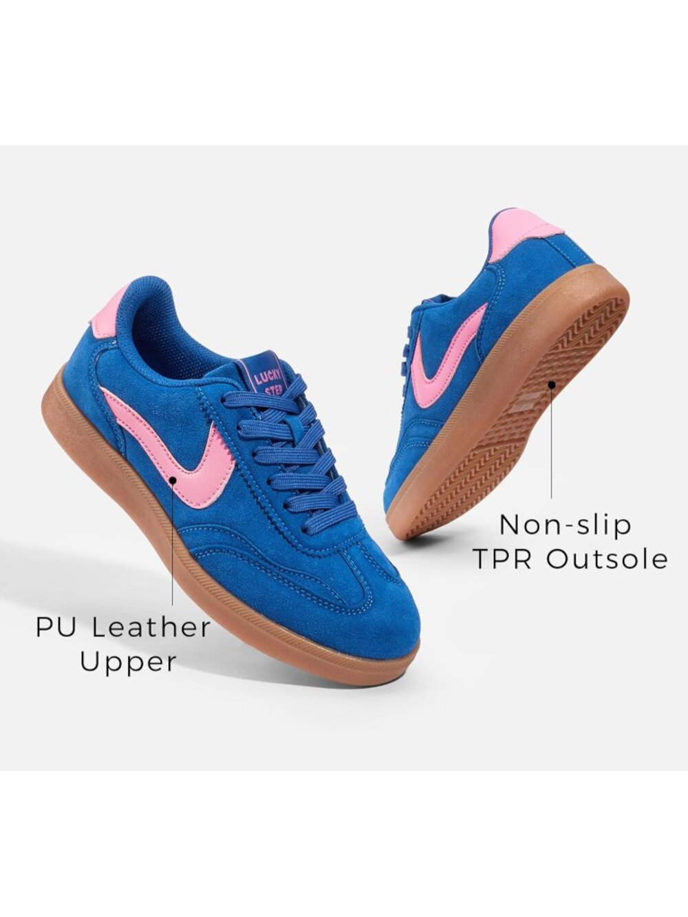 Women's Royal Classic Fashion Casual Skate No Slip Lace Up Walking Sneaker Shoes - Picture 5 of 7
